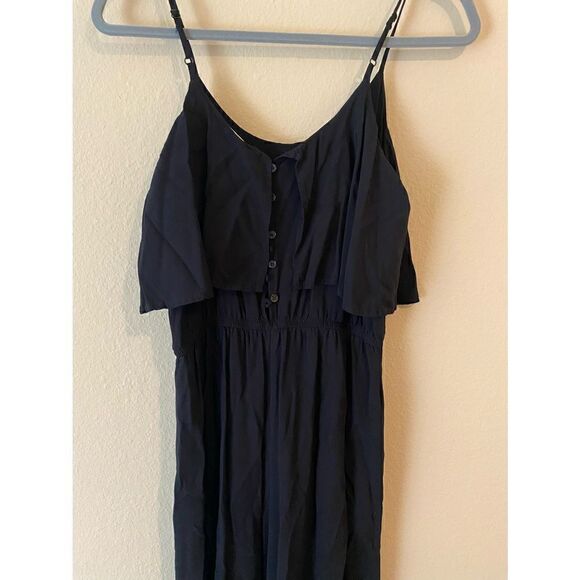 Black Pant Length Romper - Picture 2 of 7